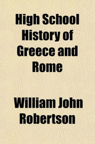 Cover of High School History of Greece and Rome