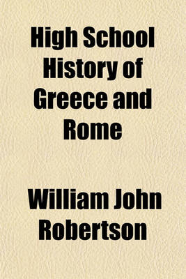 Book cover for High School History of Greece and Rome