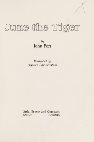 Cover of June the Tiger