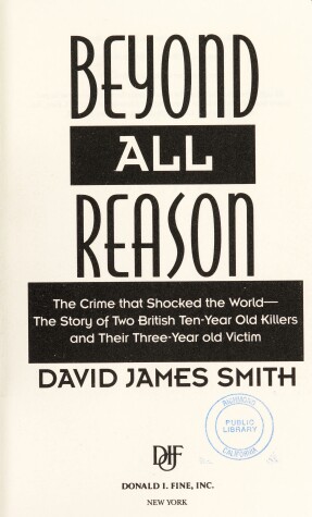 Book cover for Beyond All Reason