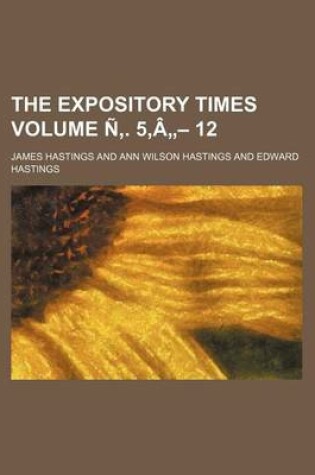 Cover of The Expository Times Volume N . 5, a - 12