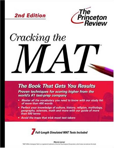 Cover of Cracking the Miller Analogies Test