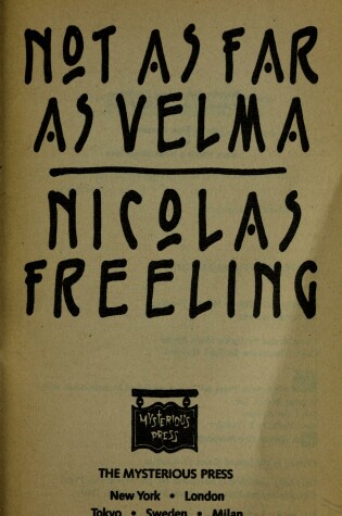 Cover of Not as Far as Velma