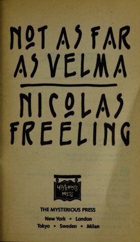 Book cover for Not as Far as Velma