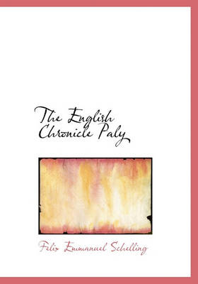 Book cover for The English Chronicle Paly