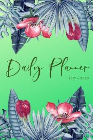 Cover of 2019 2020 15 Months Flower Leaves Daily Planner