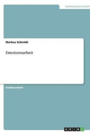 Cover of Emotionsarbeit