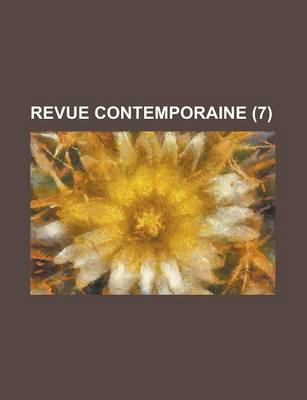 Book cover for Revue Contemporaine (7)