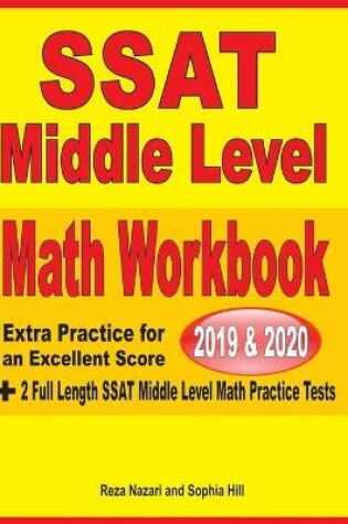 Cover of SSAT Middle Level Math Workbook 2019-2020