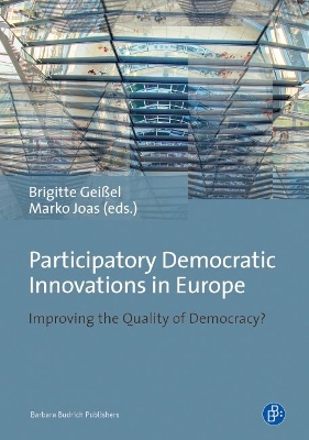 Book cover for Participatory Democratic Innovations in Europe