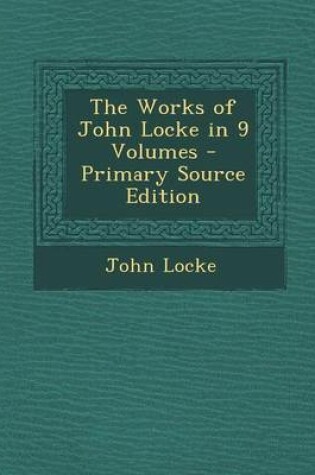 Cover of The Works of John Locke in 9 Volumes