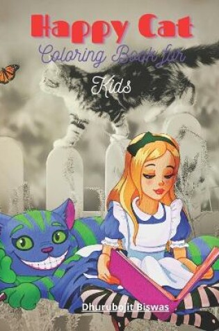 Cover of Happy Cat Coloring Book for Kids