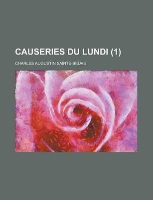 Book cover for Causeries Du Lundi (1 )