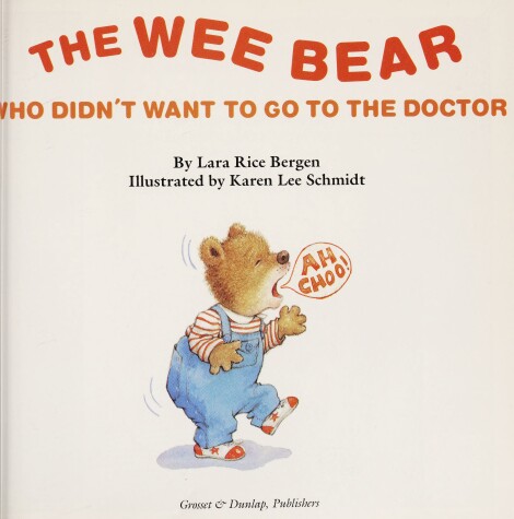 Book cover for Wee Bear Who Didn't