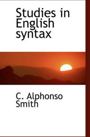 Cover of Studies in English Syntax