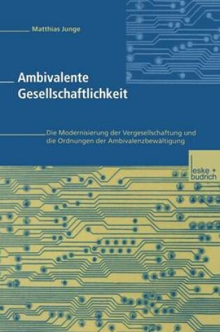 Cover of Ambivalente Gesellschaftlichkeit