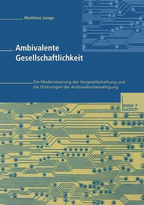 Book cover for Ambivalente Gesellschaftlichkeit