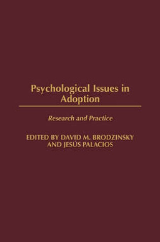 Cover of Psychological Issues in Adoption