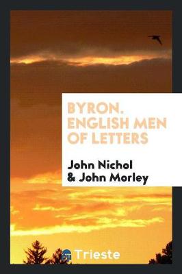 Book cover for Byron. English Men of Letters