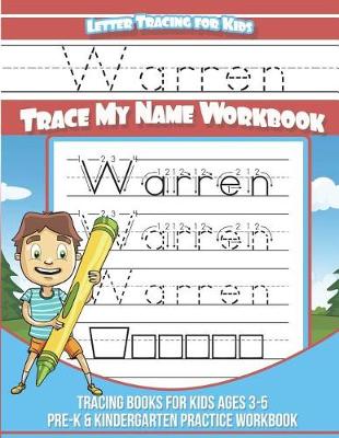 Book cover for Warren Letter Tracing for Kids Trace My Name Workbook