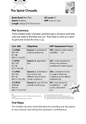 Cover of BC Red (KS2) +/6C The Spiral Chrysalis Guided Reading Card