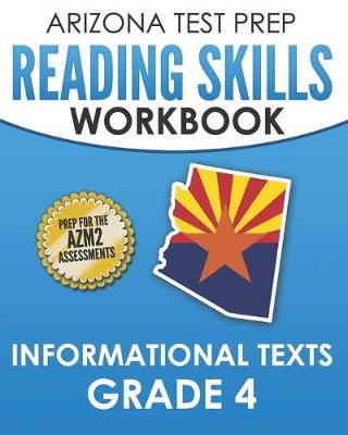 Book cover for ARIZONA TEST PREP Reading Skills Workbook Informational Texts Grade 4