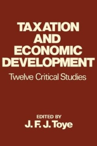 Cover of Taxation and Economic Development