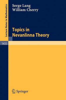 Book cover for Topics in Nevanlinna Theory
