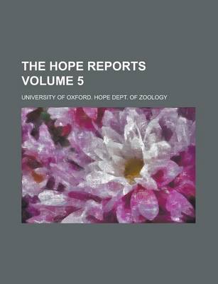 Book cover for The Hope Reports (V. 3 1902)