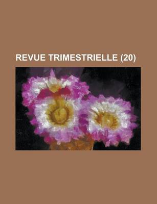 Book cover for Revue Trimestrielle (20)