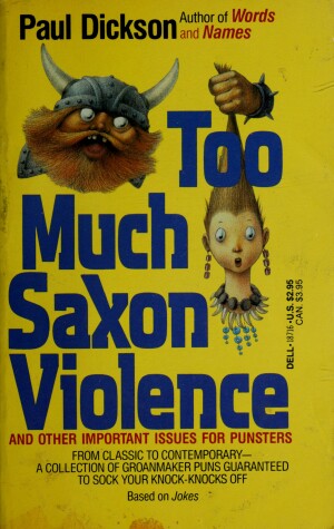 Book cover for Too Much Saxon Violence