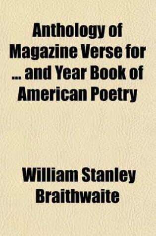 Cover of Anthology of Magazine Verse and Yearbook of American Poetry