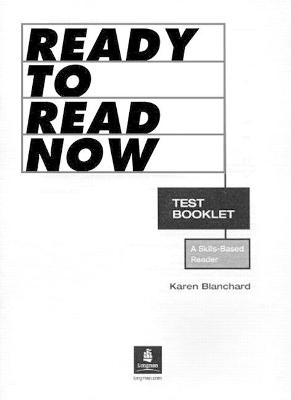 Book cover for Ready to Read Now Test Booklet