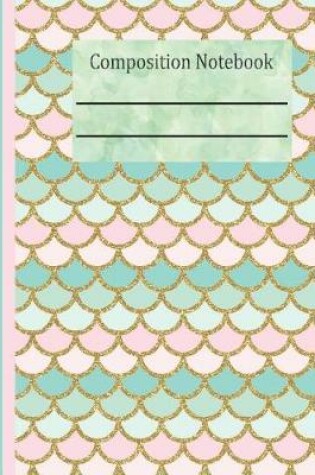 Cover of Mermaid Tail Composition Notebook - 4x4 Graph Paper