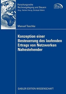 Cover of Konzeption einer Besteuerung des laufenden Ertrags von Netzwerken Nahestehender