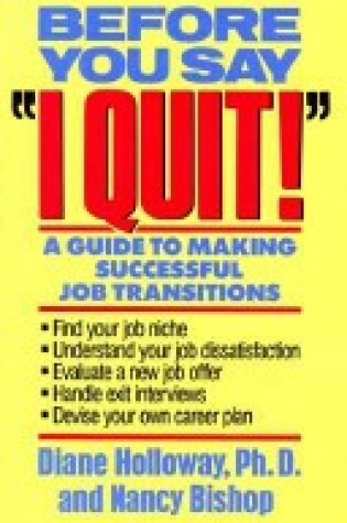 Cover of Before You Say "I Quit!"