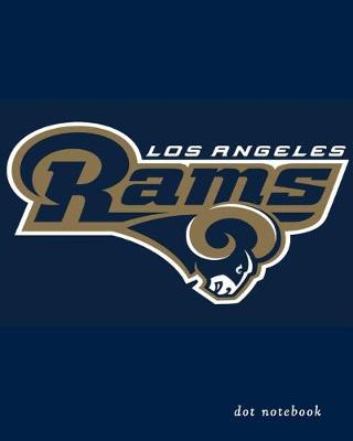 Book cover for Los Angeles Rams dot notebook