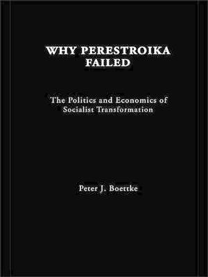 Book cover for Why Perestroika Failed