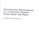 Cover of Negotiating Nationhood in a Changing Europe