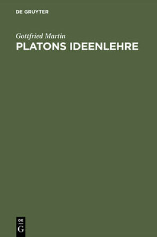 Cover of Platons Ideenlehre