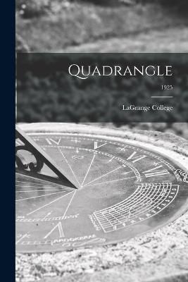 Cover of Quadrangle; 1925