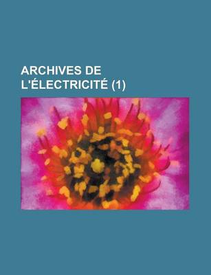 Book cover for Archives de L'Electricite (1)