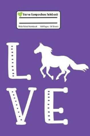 Cover of Horse Composition Notebook
