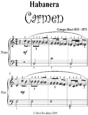 Book cover for Habanera Carmen Easiest Piano Sheet Music