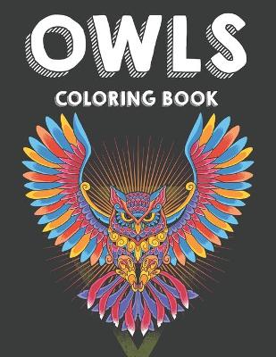 Book cover for Owls Coloring Book