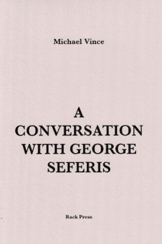 Cover of A Conversation with George Seferis