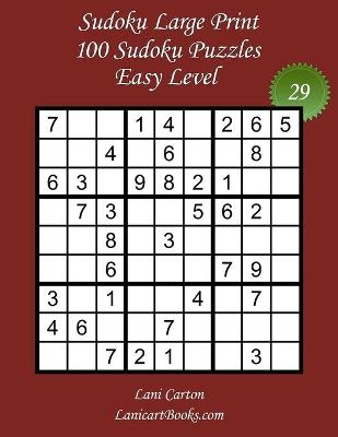 Cover of Sudoku Large Print for Adults - Easy Level - N°29