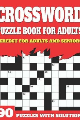 Cover of Crossword Puzzle Book For Adults