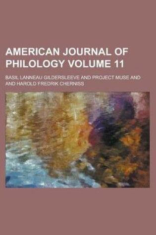 Cover of American Journal of Philology Volume 11