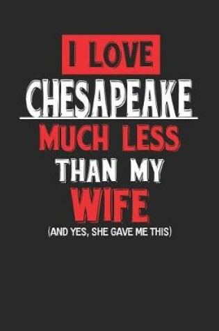 Cover of I Love Chesapeake Much Less Than My Wife (and Yes, She Gave Me This)